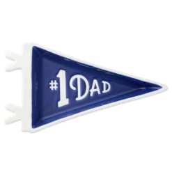 Hallmark #1 Dad Pennant-Shaped Trinket Tray -Hallmark Store 1 Dad PennantShaped Trinket Tray 1SNN1132 02