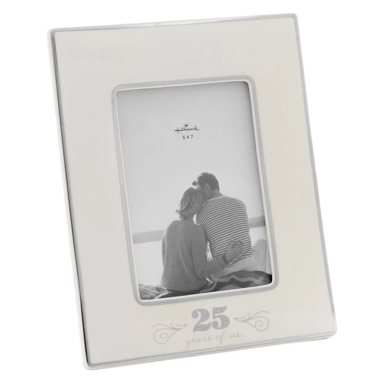 Hallmark 25 Years Of Us Silver Anniversary Picture Frame, 5x7 3 Hallmark 25 Years Of Us Silver Anniversary Picture Frame, 5x7