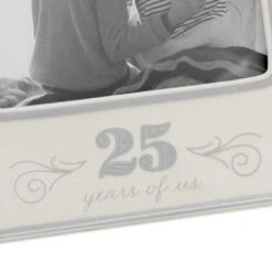 Hallmark 25 Years Of Us Silver Anniversary Picture Frame, 5x7 8 Hallmark 25 Years Of Us Silver Anniversary Picture Frame, 5x7 -Hallmark Store 25 Years of Us Silver Anniversary Picture Frame 1ERL1203 03