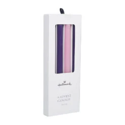 Advent Taper Candles, Set Of 4 -Hallmark Store 3 Purple and 1 Pink Advent Taper Candles HMADTAPER 05