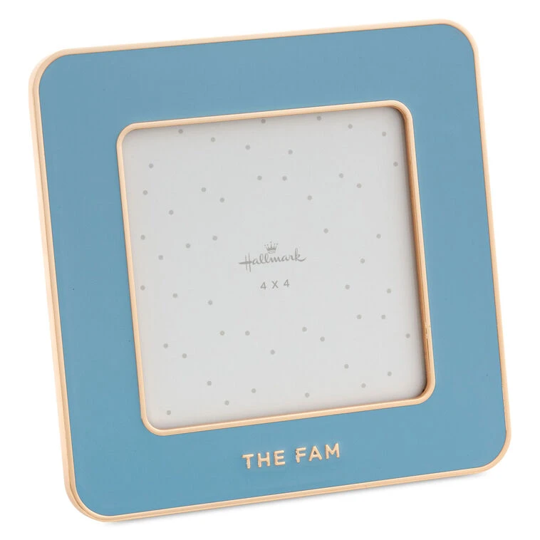 Hallmark The Fam Blue Enamel Picture Frame, 4x4 3 Hallmark The Fam Blue Enamel Picture Frame, 4x4