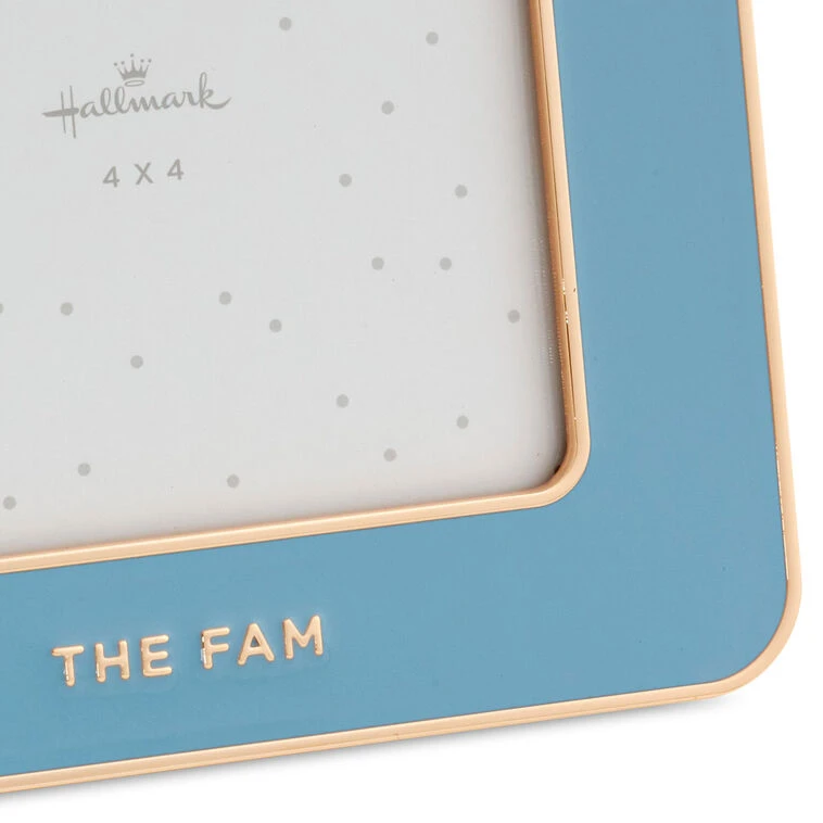 Hallmark The Fam Blue Enamel Picture Frame, 4x4 5 Hallmark The Fam Blue Enamel Picture Frame, 4x4 - Image 3
