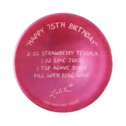 Lolita Happy 75th Birthday Handpainted Wine Glass, 15 Oz. -Hallmark Store 75th Birthday Cake and Flowers Wine Glass 6016992 04