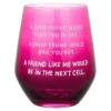 Hallmark A Friend Like Me Funny Stemless Wine Glass, 15.5 Oz. -Hallmark Store A Friend Like Me Funny Stemless Wine Glass 1SHX1007 01