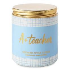 Hallmark A+ Teacher Orchard Apple And Pear Scented Jar Candle, 7 Oz.