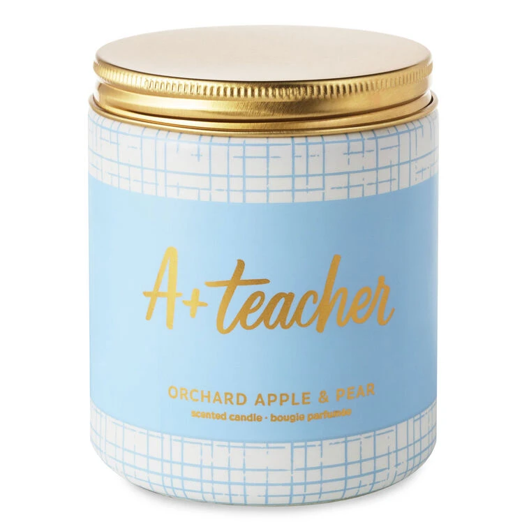 Hallmark A+ Teacher Orchard Apple And Pear Scented Jar Candle, 7 Oz. 3 Hallmark A+ Teacher Orchard Apple And Pear Scented Jar Candle, 7 Oz.