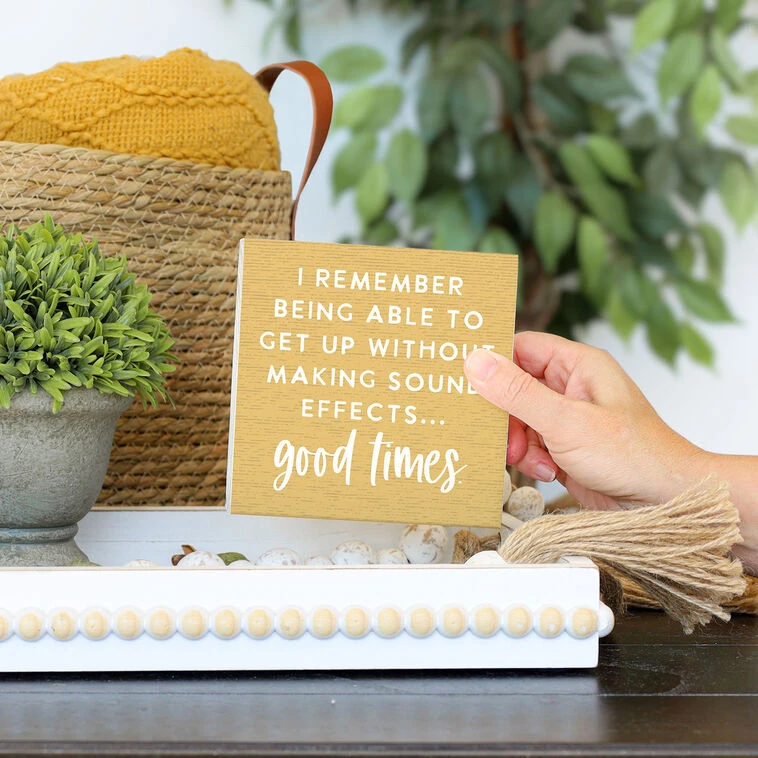 Sincere Surroundings Sound Effects Funny Wood Quote Sign 4 Sincere Surroundings Sound Effects Funny Wood Quote Sign - Image 2