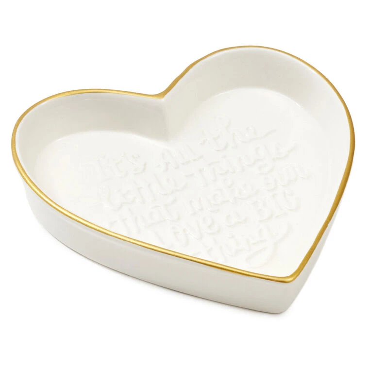 Hallmark All The Little Things Heart-Shaped Trinket Dish 3 Hallmark All The Little Things Heart-Shaped Trinket Dish