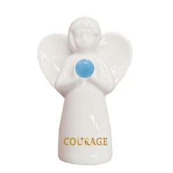 Hallmark Aquamarine Angel Of Courage Mini Figurine, 2"