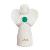 Hallmark Jade Angel Of Luck Mini Figurine, 2" 2 Hallmark Jade Angel Of Luck Mini Figurine, 2" -Hallmark Store Angel Mini Figurine Holding Green Jade Gem 1JOA2266 01