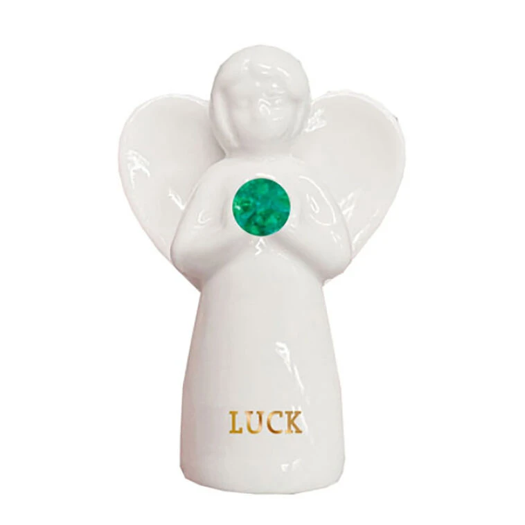 Hallmark Jade Angel Of Luck Mini Figurine, 2" 3 Hallmark Jade Angel Of Luck Mini Figurine, 2"