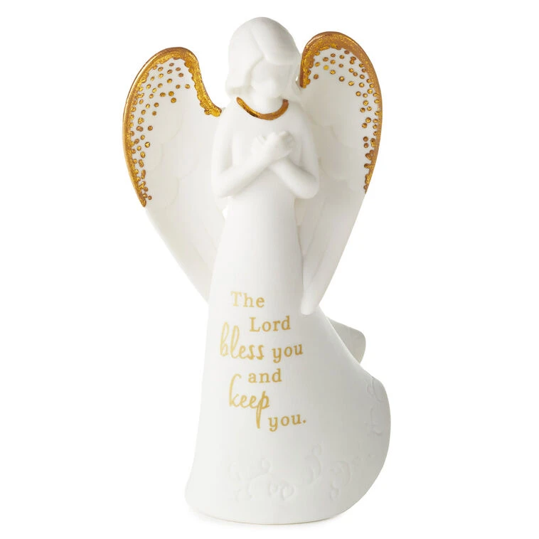 Hallmark Joanne's Angels Bless You And Keep You Angel Figurine, 5.8" 3 Hallmark Joanne's Angels Bless You And Keep You Angel Figurine, 5.8"