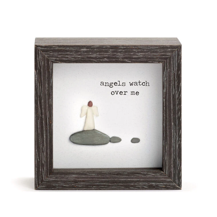 Angels Watch Over Me Shadow Box, 4x4 3 Angels Watch Over Me Shadow Box, 4x4