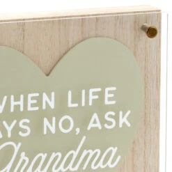Hallmark Ask Grandma Layered Square Quote Sign, 8x8 -Hallmark Store Ask Grandma Layered Square Quote Sign 1SNN1141 03