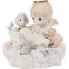 Precious Moments Our Precious Baby Bereavement Figurine, 4.7" -Hallmark Store Baby With Angel and Animals in Heaven Figurine 242017 01