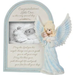 Precious Moments May God Send His Angels Baptism Picture Frame, 3x4