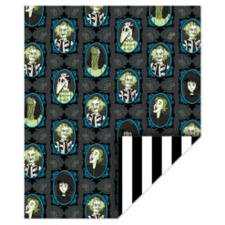 Hallmark Beetlejuice™ Glow-in-the-Dark Throw Blanket, 50x60 -Hallmark Store Beetlejuice GlowintheDark Throw Blanket 1HGN1583 04