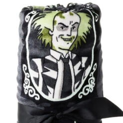 Hallmark Beetlejuice™ Glow-in-the-Dark Throw Blanket, 50x60 -Hallmark Store Beetlejuice GlowintheDark Throw Blanket 1HGN1583 06