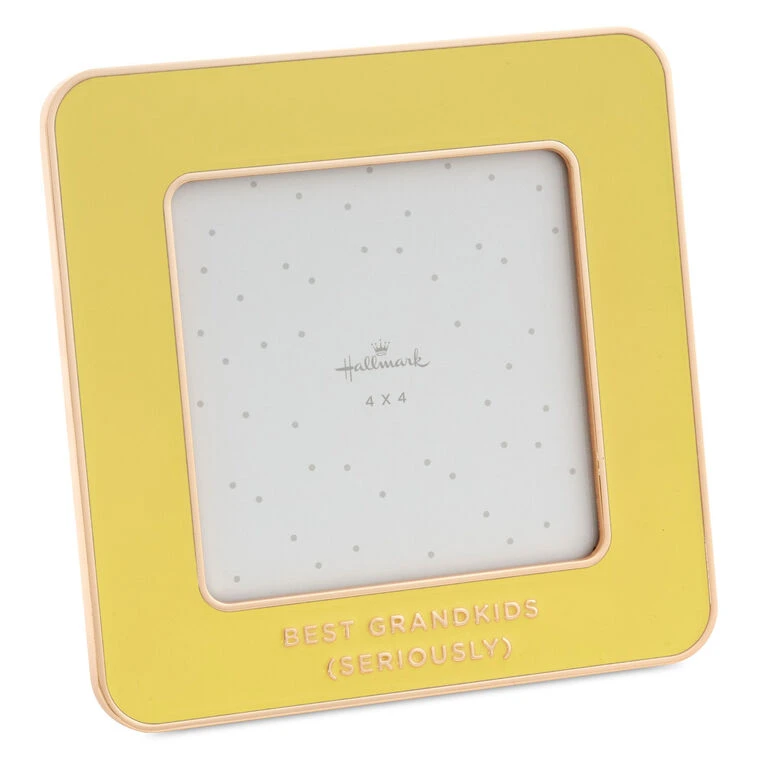 Hallmark Best Grandkids Yellow Enamel Picture Frame, 4x4 3 Hallmark Best Grandkids Yellow Enamel Picture Frame, 4x4