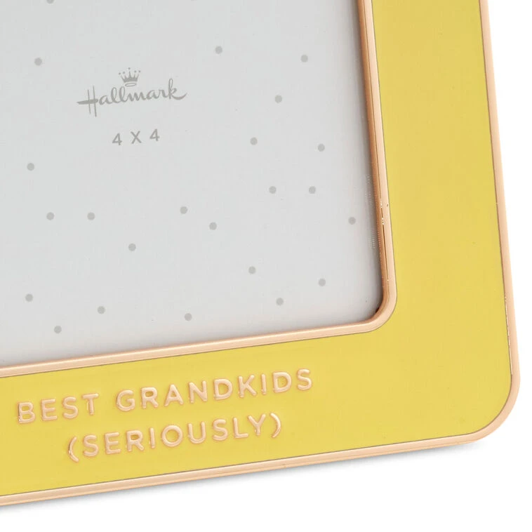Hallmark Best Grandkids Yellow Enamel Picture Frame, 4x4 5 Hallmark Best Grandkids Yellow Enamel Picture Frame, 4x4 - Image 3