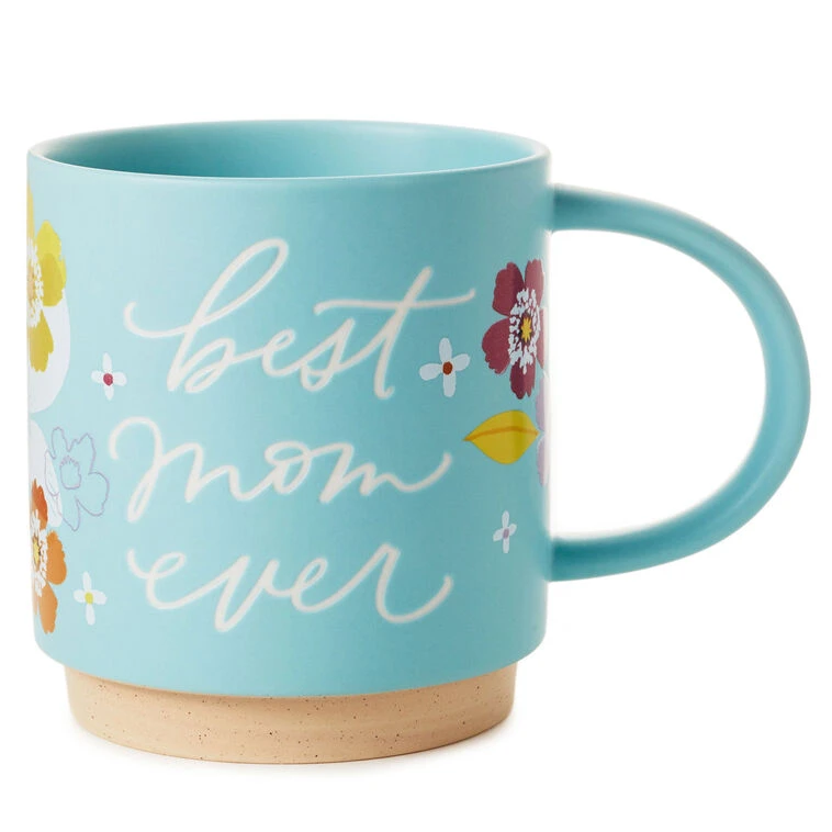 Hallmark Best Mom Ever Floral Mug, 16 Oz. 3 Hallmark Best Mom Ever Floral Mug, 16 Oz.