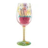 Lolita Best Teacher Ever Handpainted Wine Glass, 15 Oz. 2 Lolita Best Teacher Ever Handpainted Wine Glass, 15 Oz. -Hallmark Store Best Teacher Ever Handpainted Wine Glass 6013094 01