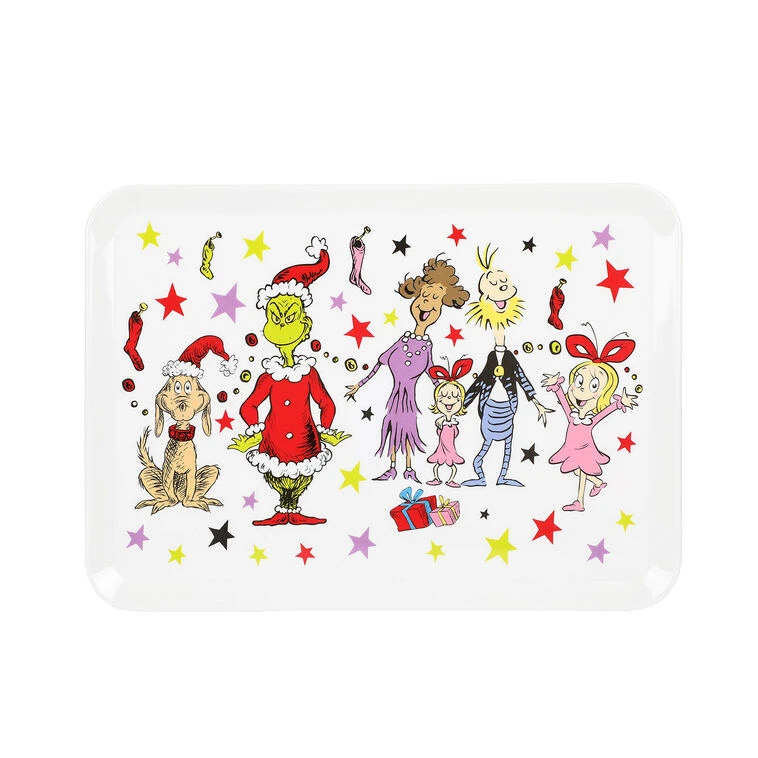BioWorld Grinch And Whos Melamine Serving Tray 3 BioWorld Grinch And Whos Melamine Serving Tray