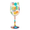 Lolita Birthday Girl Handpainted Wine Glass, 15 Oz.