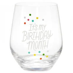 Hallmark Birthday Month Tea Towel And Wine Glass Bundle -Hallmark Store Birthday Month Tea Towel and Wine Glass Bundle 1BIR1300 03