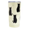 E&S Pets Black Cat Stainless Steel Tumbler, 20 Oz.