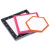 Hallmark Black, Pink And Orange Memo Pad 3-Pack -Hallmark Store Black Pink and Orange Geometric Memo Pads Set of 3 3SOM1343 01