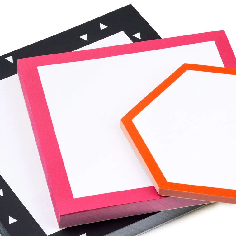 Hallmark Black, Pink And Orange Memo Pad 3-Pack 6 Hallmark Black, Pink And Orange Memo Pad 3-Pack - Image 4