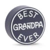 Hallmark Charmers Best Grandpa Ever Silicone Charm, 1.7" H -Hallmark Store Black and White Best Grandpa Ever Silicone Charm 1ICN1047 01