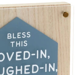 Hallmark Bless This House Layered Square Quote Sign, 8x8 -Hallmark Store Bless This House Layered Square Quote Sign 1SNN1148 03