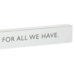 Hallmark Blessed Is Too Small A Word Wood Quote Sign, 23.5x2 -Hallmark Store Blessed Is Small for All We Have Wood Quote Sign 1WOD3180 04