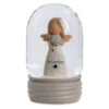Blossom Bucket December Birthstone Angel Snow Globe, 4.2" 1 Blossom Bucket December Birthstone Angel Snow Globe, 4.2" -Hallmark Store Blossom Bucket December Birthstone Angel Snow Globe 24114179 01