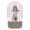 Blossom Bucket July Birthstone Angel Snow Globe, 4.2" -Hallmark Store Blossom Bucket July Birthstone Angel Snow Globe 24114174 01