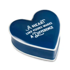 Hallmark A Heart Like Yours Heart-Shaped Lidded Trinket Dish