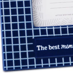 Hallmark The Best Memories Picture Frame, 4x6 -Hallmark Store Blue Tile Best Memories 4x6 Picture Frame 1CAP1325 04
