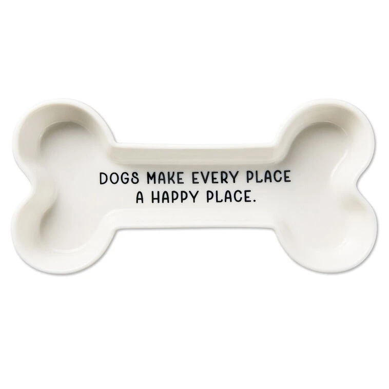 Hallmark Happy Place Dog Bone-Shaped Trinket Dish 3 Hallmark Happy Place Dog Bone-Shaped Trinket Dish