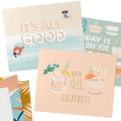 Hallmark Tropical Garden Memo Cube With Note Pads And Note Cards -Hallmark Store Botanical Memo Cube With Note Pads and Cards 3SOM1355 03