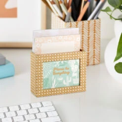 Hallmark Tropical Garden Memo Cube With Note Pads And Note Cards -Hallmark Store Botanical Memo Cube With Note Pads and Cards 3SOM1355 05