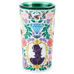 Hallmark Bridgerton Ton Silhouettes On Floral Travel Mug, 15 Oz. 8 Hallmark Bridgerton Ton Silhouettes On Floral Travel Mug, 15 Oz. -Hallmark Store Bridgerton Cameos Floral Print on White Travel Mug 1PCL1081 02