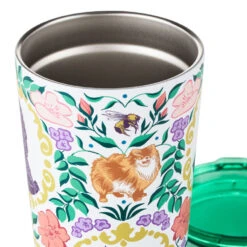 Hallmark Bridgerton Ton Silhouettes On Floral Travel Mug, 15 Oz. 10 Hallmark Bridgerton Ton Silhouettes On Floral Travel Mug, 15 Oz. -Hallmark Store Bridgerton Cameos Floral Print on White Travel Mug 1PCL1081 04