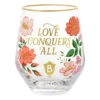Hallmark Bridgerton Love Conquers All Stemless Wine Glass 1 Hallmark Bridgerton Love Conquers All Stemless Wine Glass -Hallmark Store Bridgerton Floral Stemless Wine Glass 1PCL1057 01