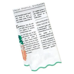 Hallmark Bridgerton Lady Whistledown's Society Papers Tea Towel, 18x26