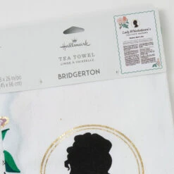 Hallmark Bridgerton Lady Whistledown's Society Papers Tea Towel, 18x26 -Hallmark Store Bridgerton Lady Whistledowns Gossip Column Tea Towel 1PCL1054 05