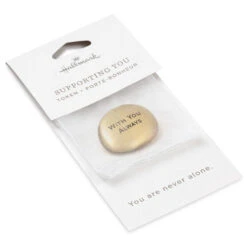 Hallmark With You Always Metal Pocket Token -Hallmark Store Bronzed Metal Worry Stone With Engraved Message 1BIT2026 04