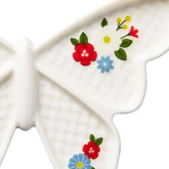 Hallmark Butterfly-Shaped Trinket Dish -Hallmark Store Butterfly Floral Basketweave Trinket Dish 1ART1035 03