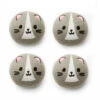 Kikkerland Cat Dryer Buddies Laundry Balls, Set Of 4